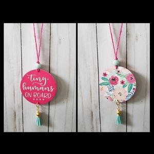 Rearview mirror car charm